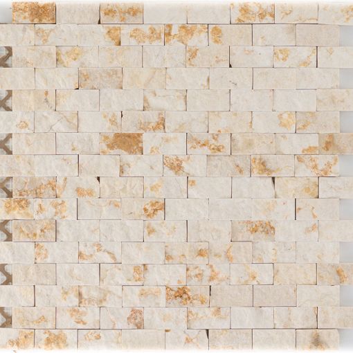 Natursteinmosaik Brick Marmor Sunny Beige 2