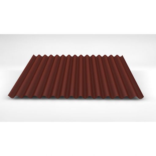 Luxmetall D-18/76 Stahlwelle Wand ziegelrot 2
