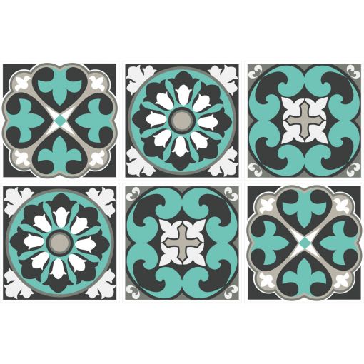 Windhager Fliesenaufkleber Odeon 15x15 cm 2