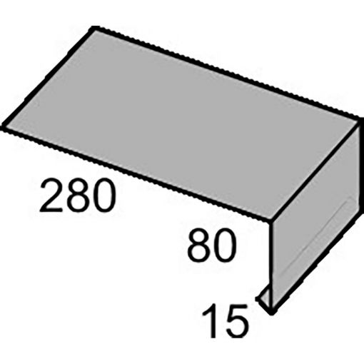 Luxmetall Traufkappe Nr. 11 A 2