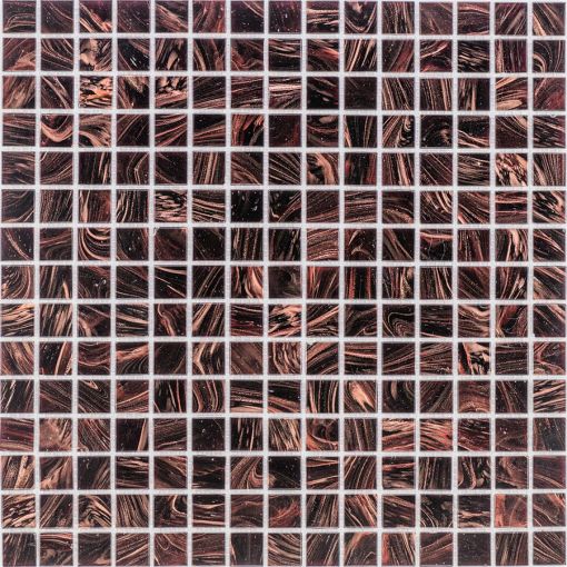 Glasmosaik Kupfer Denkelbraun 32,7x32,7 cm 2