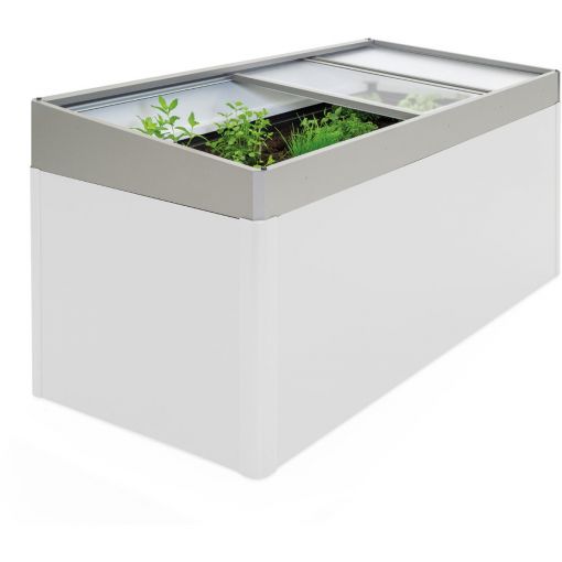 Biohort Frühbeetaufsatz HochBeet 2x1 quarzgrau-metallic 2