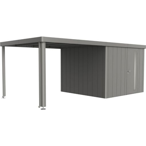 Biohort Seitendach Gerätehaus Neo quarzgrau-metallic 2