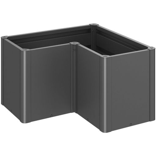 Biohort Pflanzbeet Belvedere L-Form dunkelgrau-metallic 2