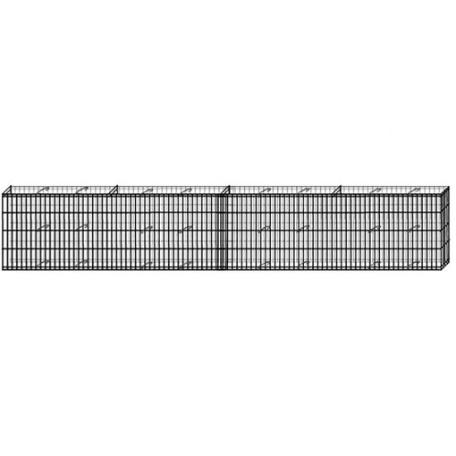 bellissa Gabionenkorb Mauersystem 40cm Steingabionen 2
