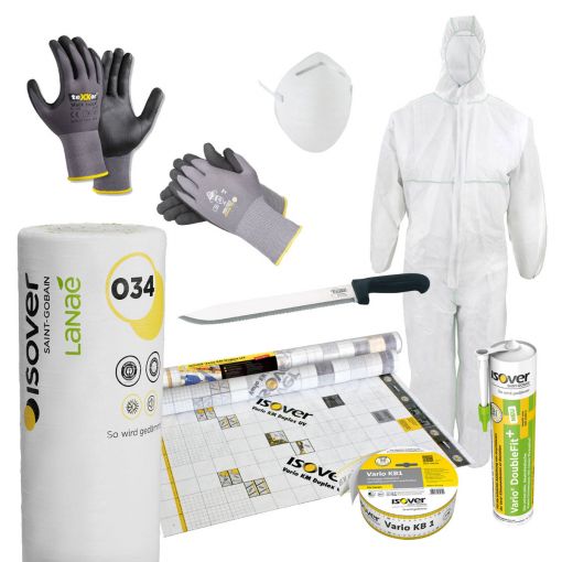 ISOVER Lanaé Dachdämmung Komplett-Set für 2