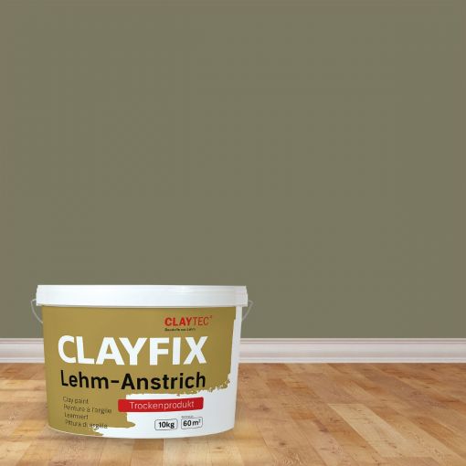 ClayTec Lehm-Anstrich CLAYFIX Jade-Grün 2