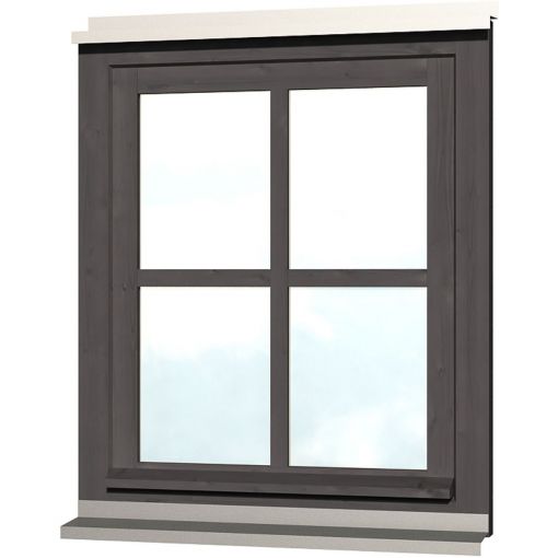 Skan Holz Einzelfenster Schiefergrau für 2
