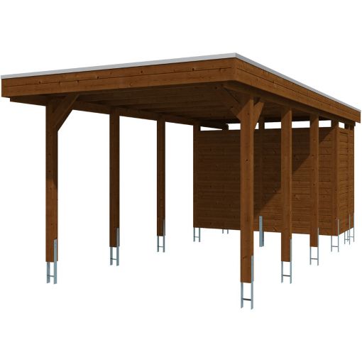 Skan Holz Einzelcarport Friesland mit 2