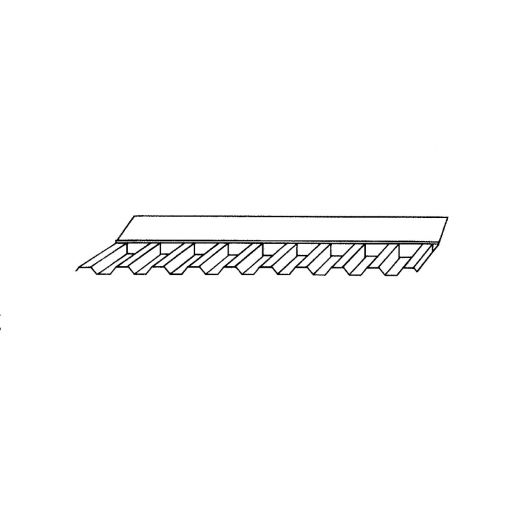 Plexiglas Wandanschluss für Wellplatten 76/18 2
