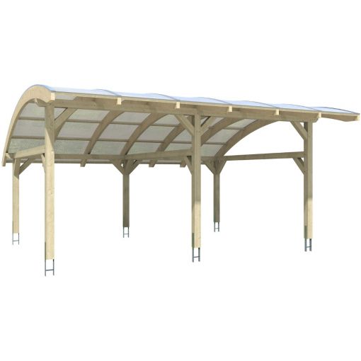 Skan Holz Doppelcarport Schwaben Eiche 2