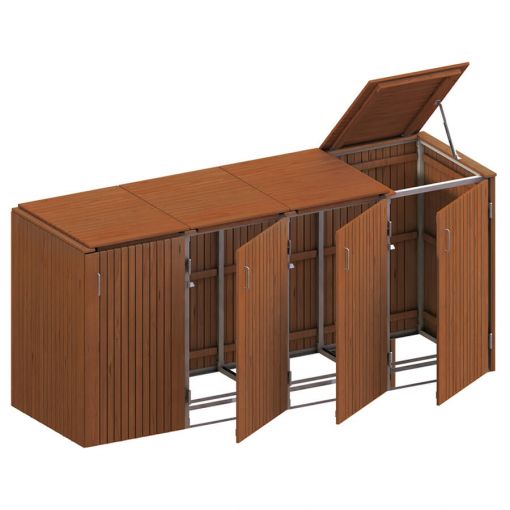 Binto Mülltonnenbox für 4 Behälter, 2