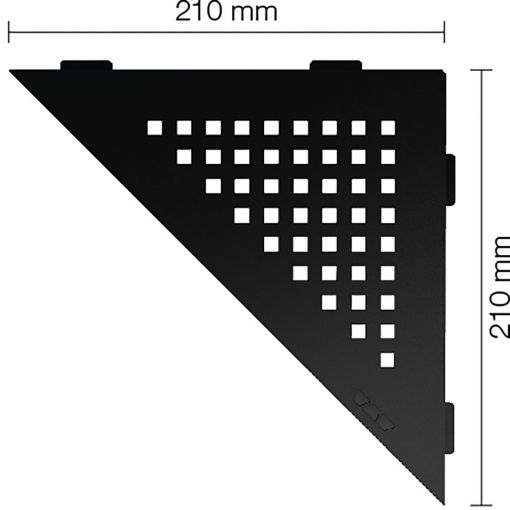 Schlüter-SHELF-E-S1 MGS SQUARE Alu strukturbeschichtet 2