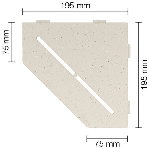Schlüter-SHELF-E-S2 TSI PURE Alu strukturbeschichtet 2