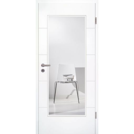 Kilsgaard Zimmertür mit Glas weiß 2