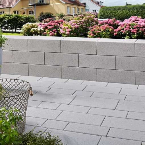 KANN Gartenmauer Vios grau Mauersteine 2