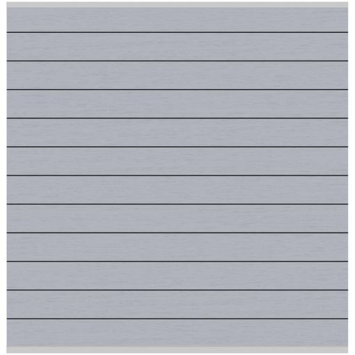 TraumGarten WPC-Sichtschutzzaun Rundum-Sorglos-Paket CLASSIC Grau 2