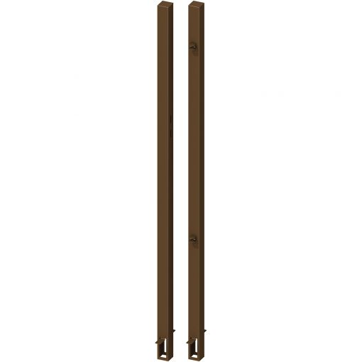 TraumGarten Sichtschutzzaun Metall-Torpfosten universal 2er-Set 2