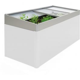 Biohort Frühbeetaufsatz HochBeet 2x1 quarzgraumetallic