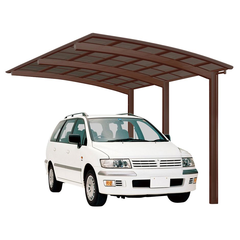 XIMAX Aluminium Carport Portoforte Mattbraun 2