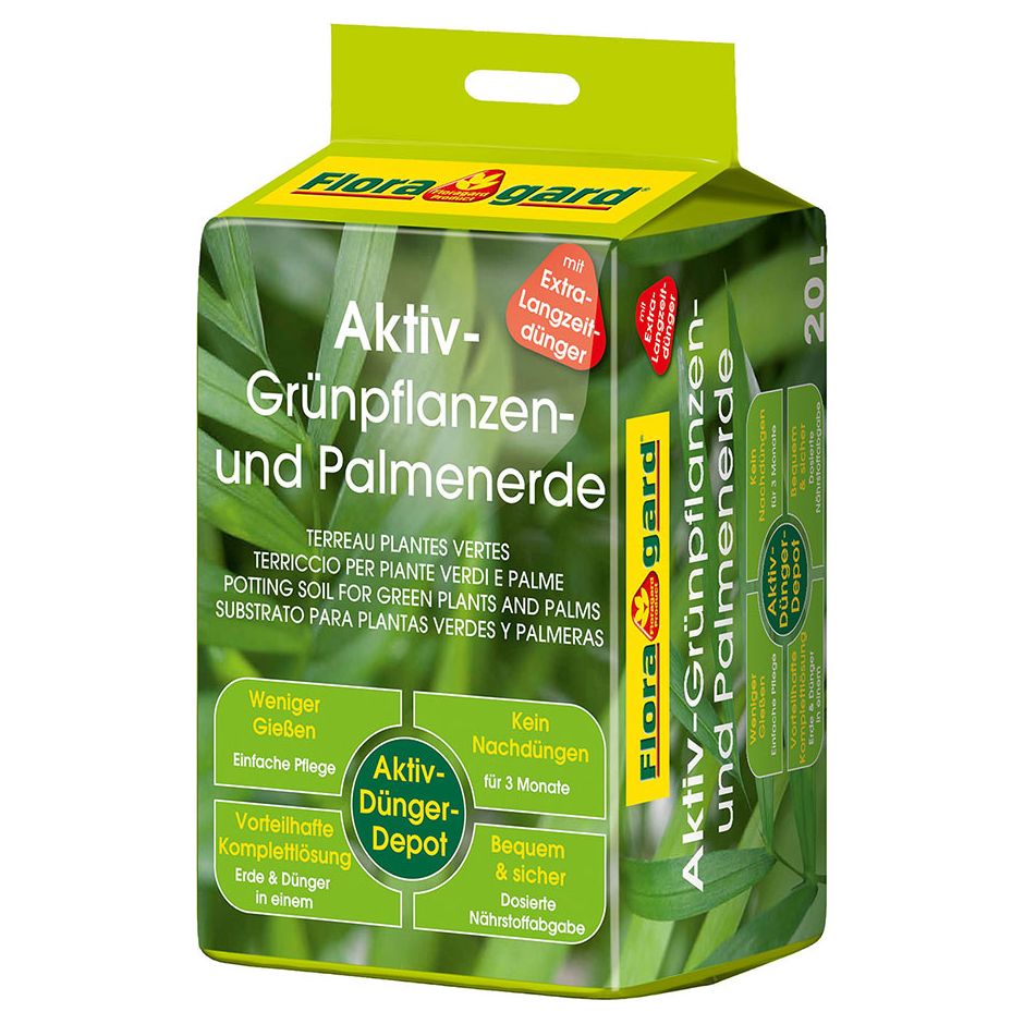 Floragard Aktiv Grünpflanzen- und Palmenerde 2