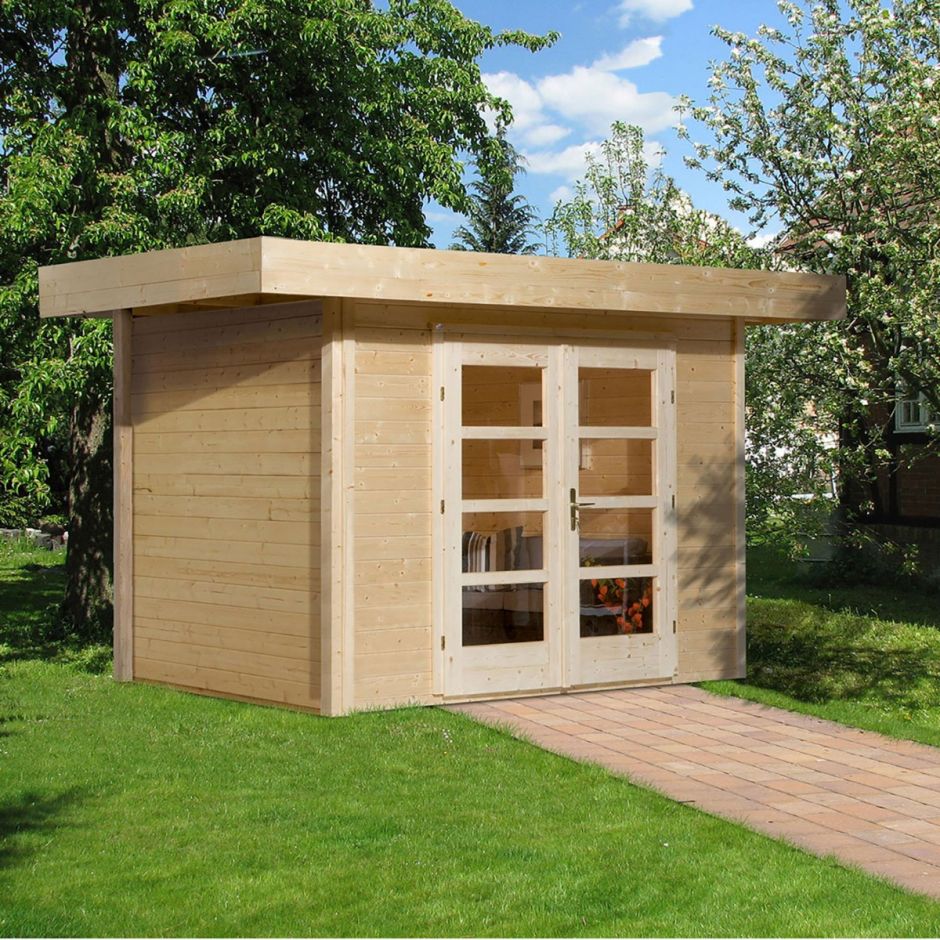 weka Designhaus 126 naturbelassen Gartenhütte 3