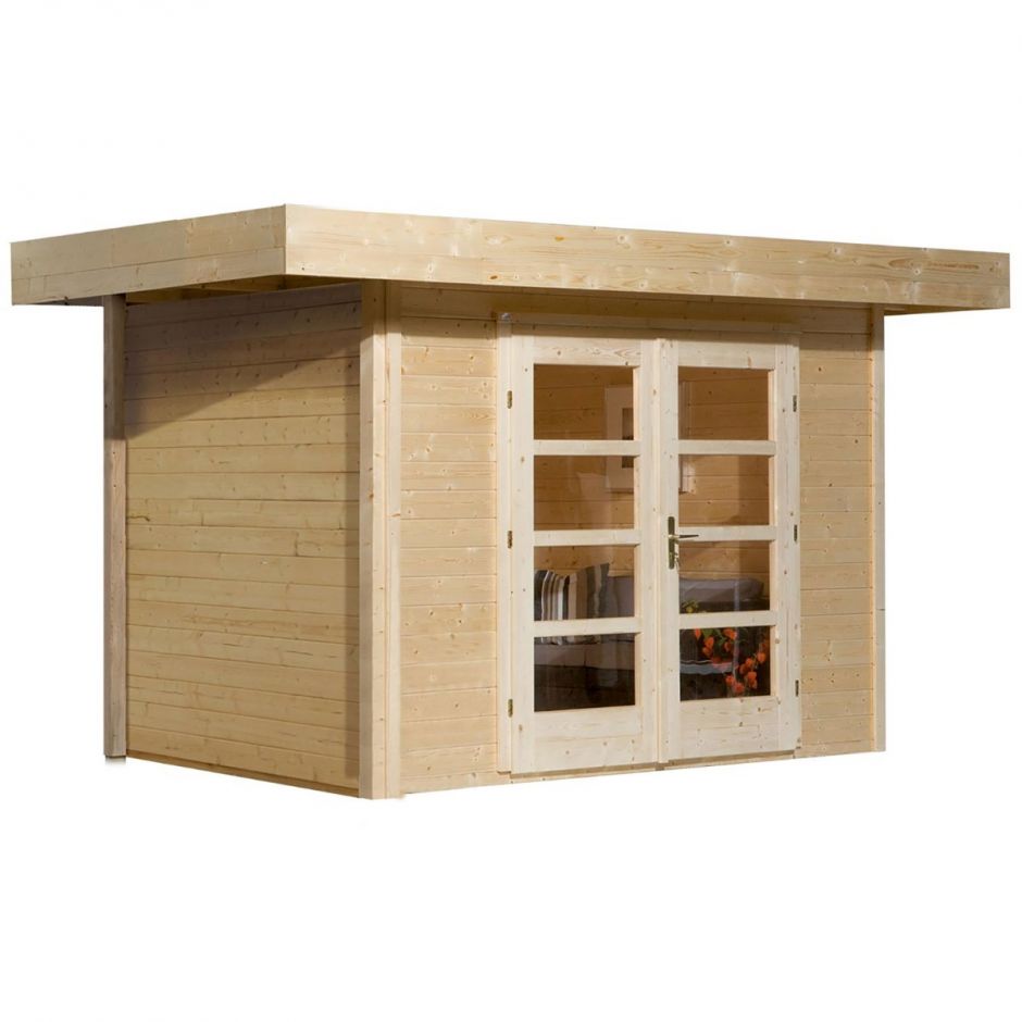 weka Designhaus 126 naturbelassen Gartenhütte 2