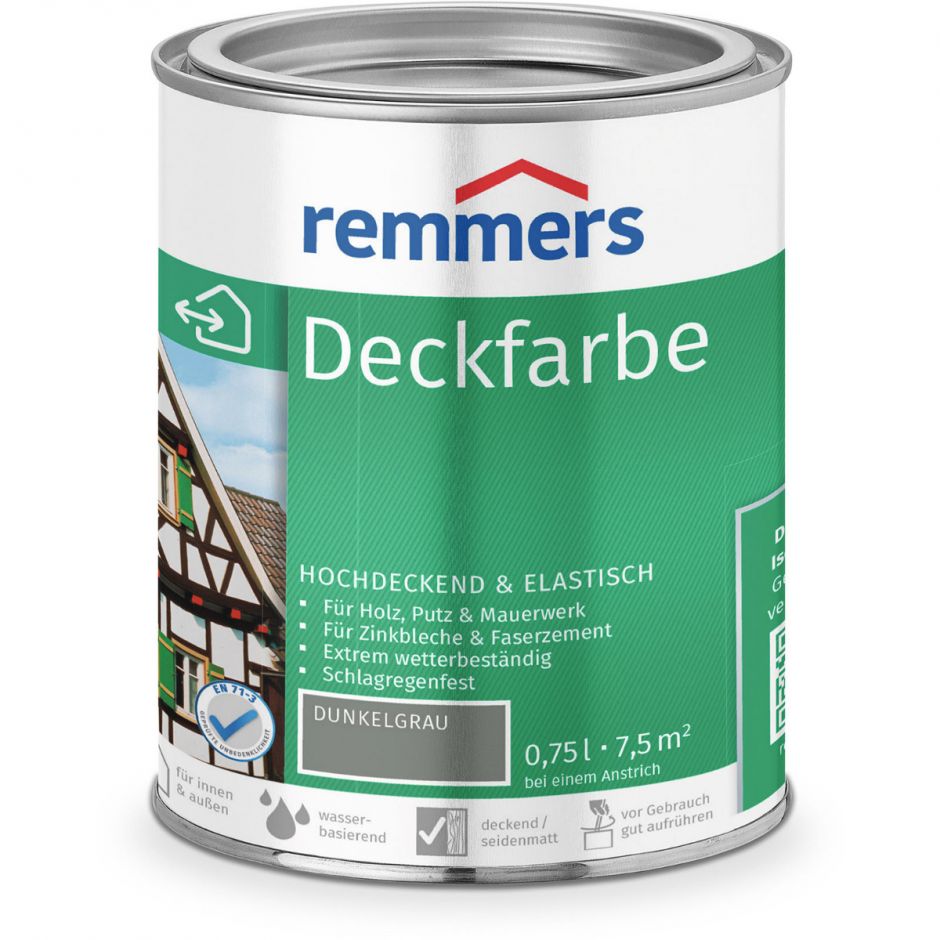 Remmers Deckfarbe dunkelgrau 4