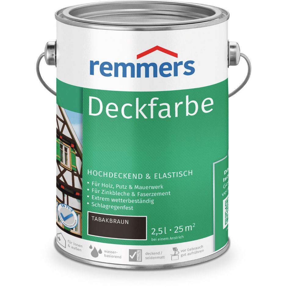 Remmers Deckfarbe tabakbraun 3