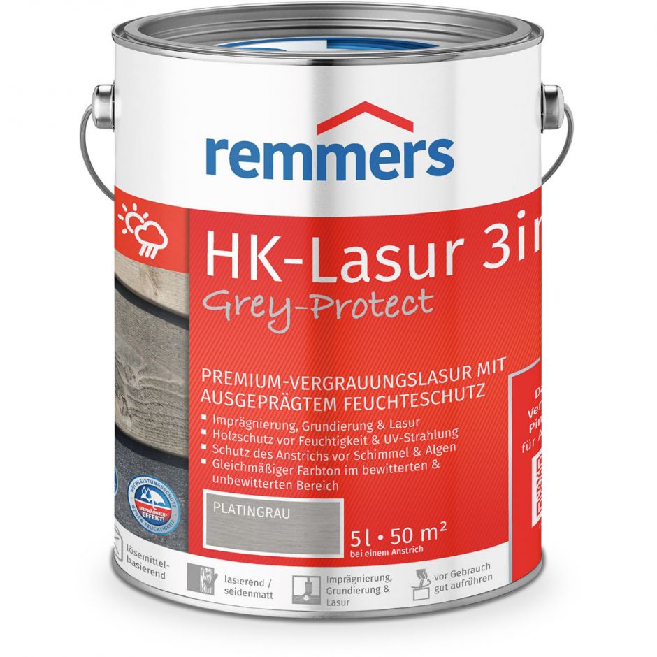 Remmers HK-Lasur 3in1 Grey-Protect platingrau 4