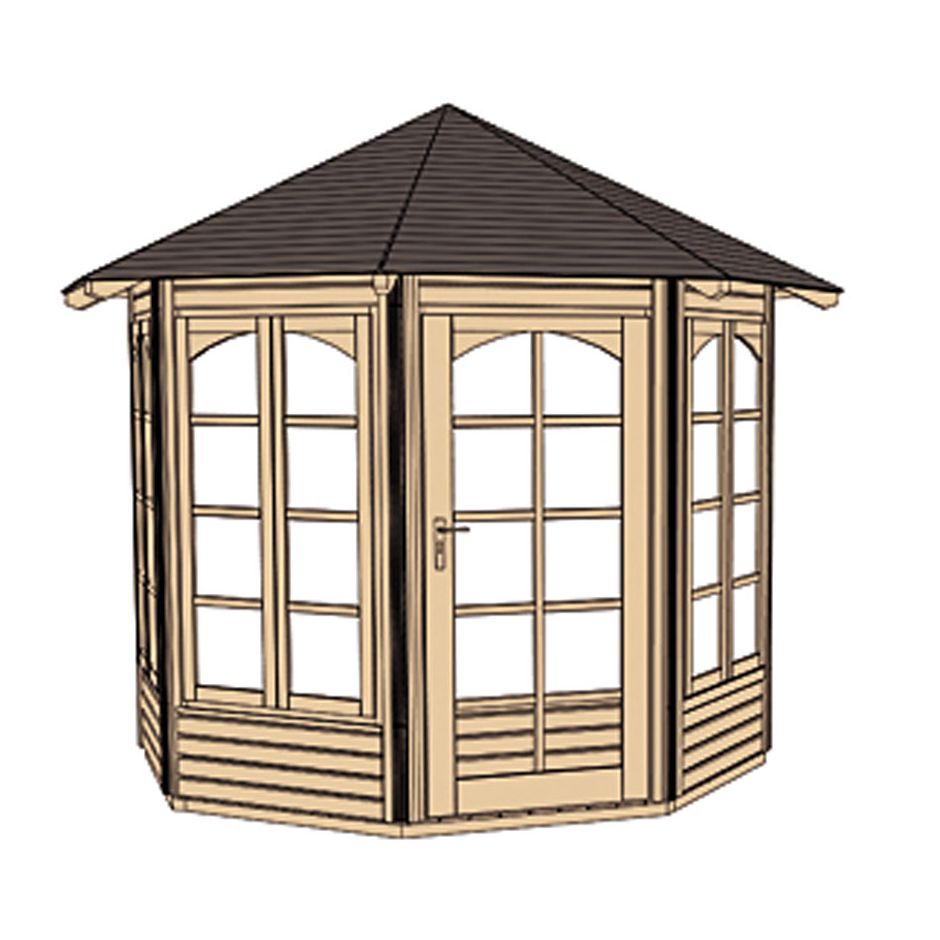 weka Pavillon 234 B Holzpavillon 5