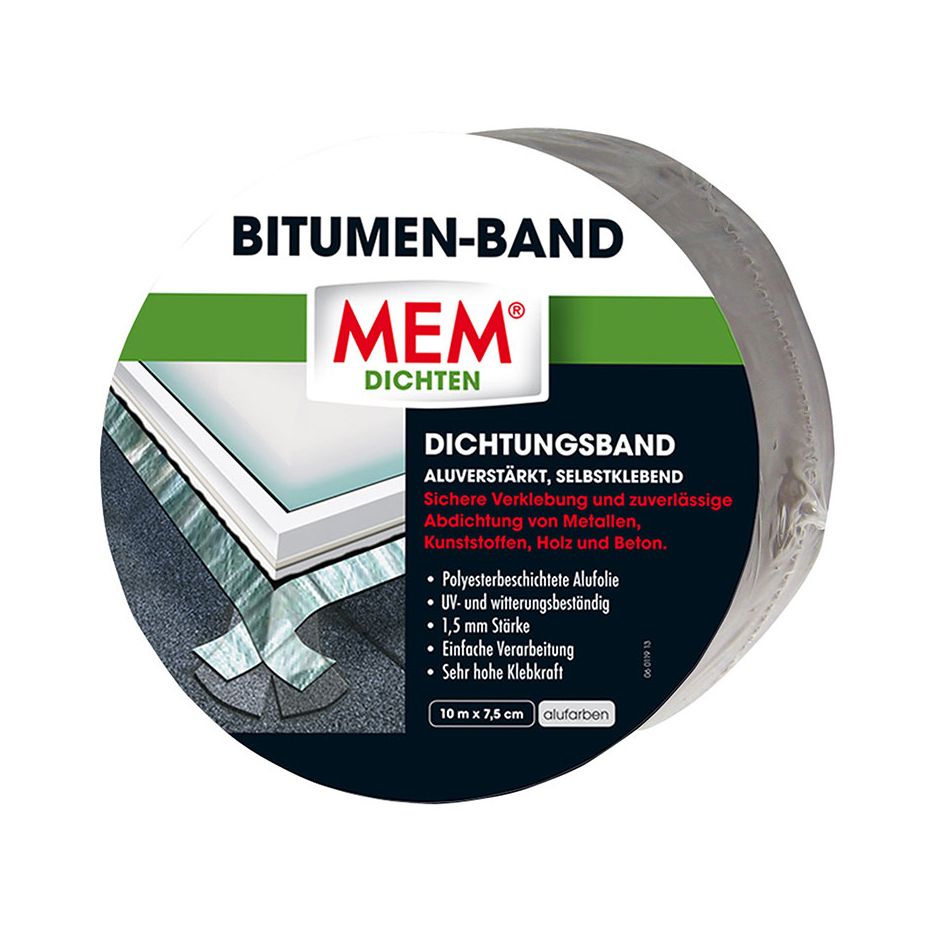 MEM Bitumen-Band alufarben 2