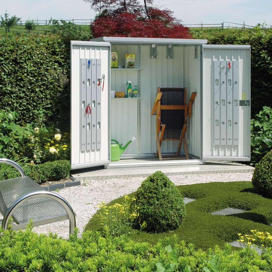 Biohort Geräteschrank silber-metallic 8