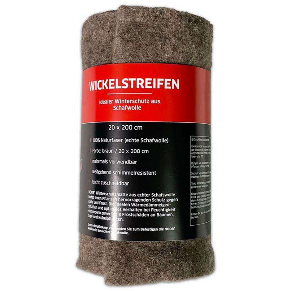 NOOR Wickelstreifen aus Schafwolle braun 2