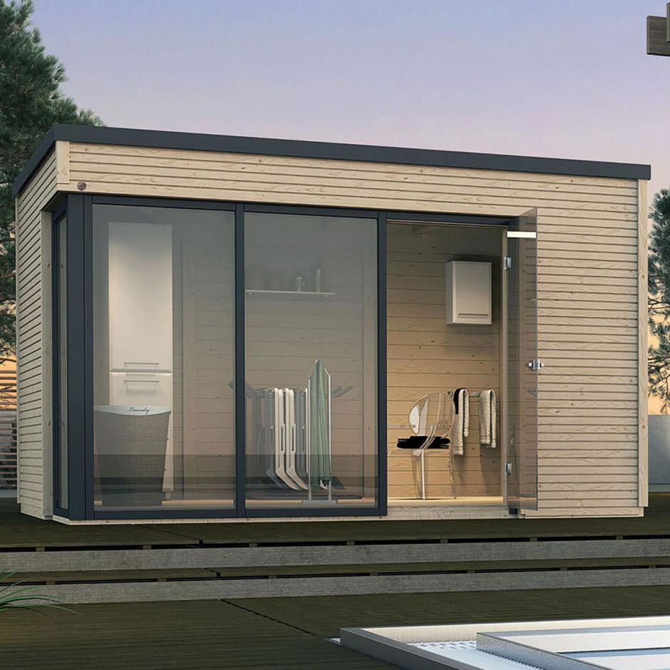 weka Designhaus Cubilis Gartenhaus Gartenhütte 3