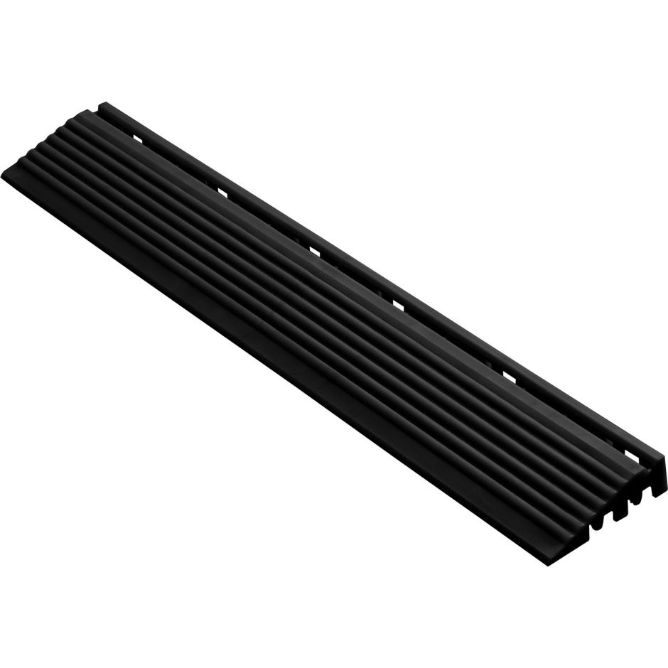 florco Klickfliese Seitenteil-Set Kunststoff schwarz 3