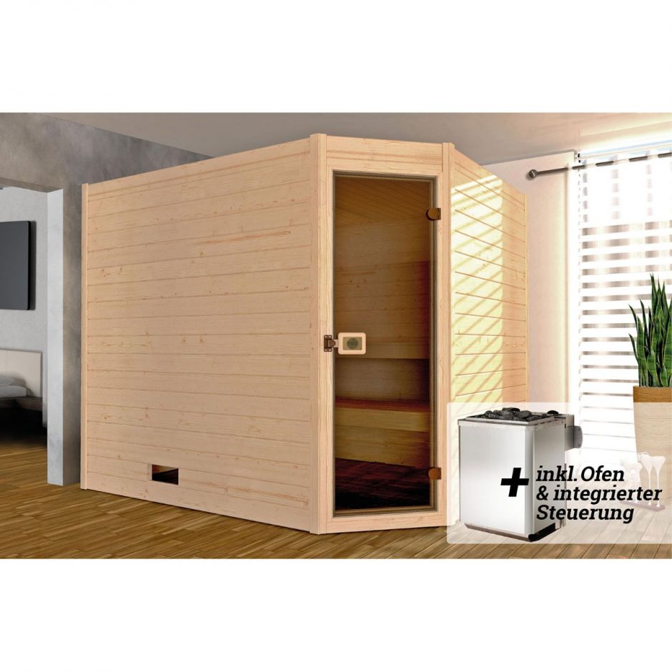 weka Massivholz Sauna VALIDA Eck 5