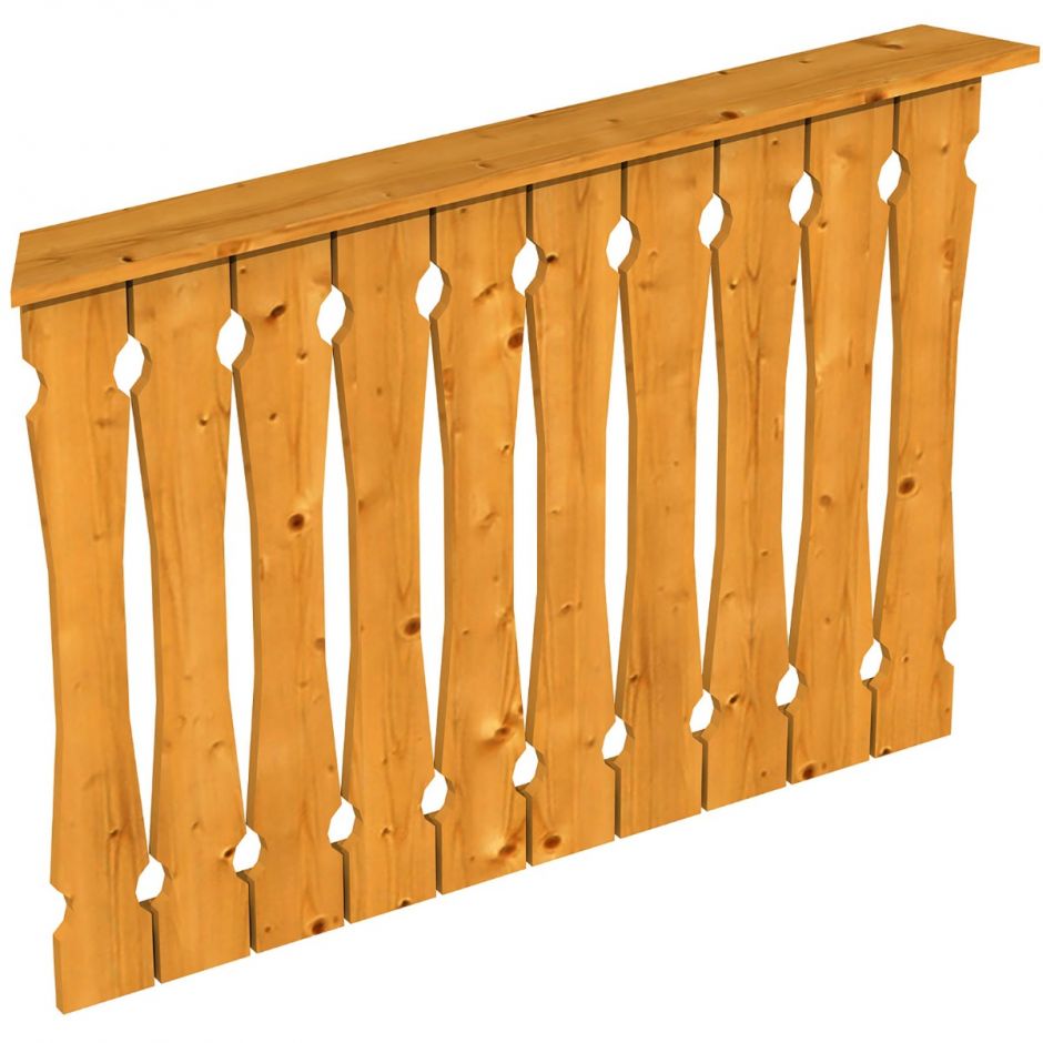 59+ Brüstung Aus Holz, Die tiefe von 12 cm.