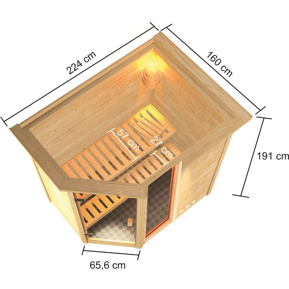 Karibu Woodfeeling Sauna Jada 7