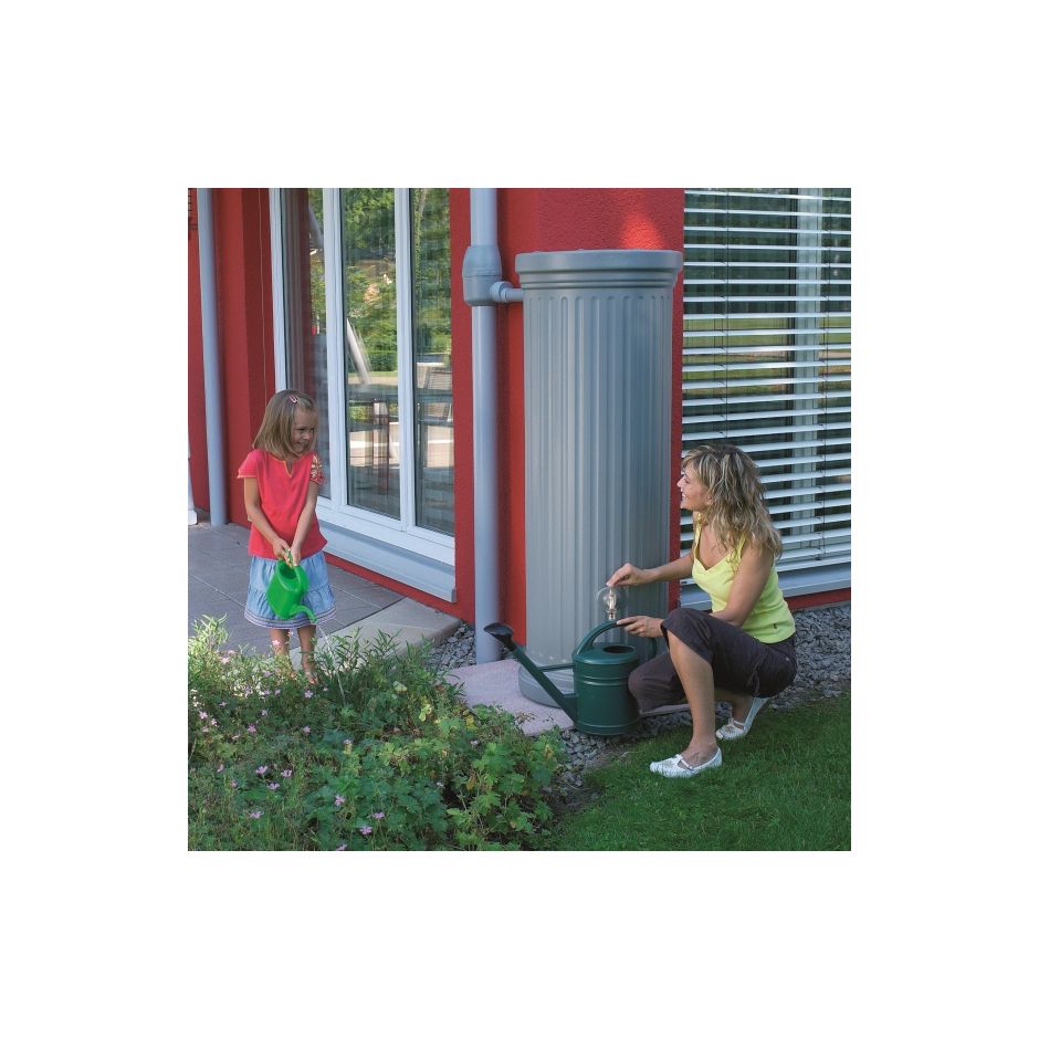 Garantia Säulentank Regentonne steingrau Regenfass, 4