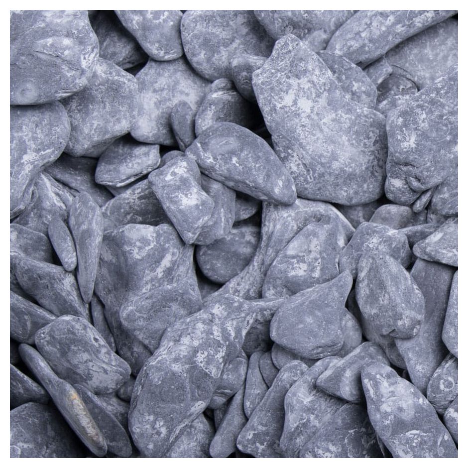 Schiefersplitt Canadian Slate Schwarz getrommelt BENZ24