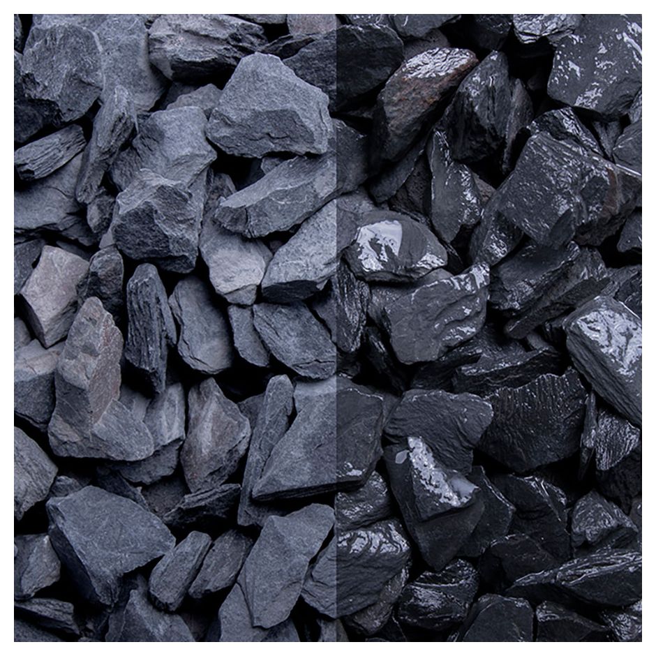 Bruchsteine Canadian Slate Schwarz 3