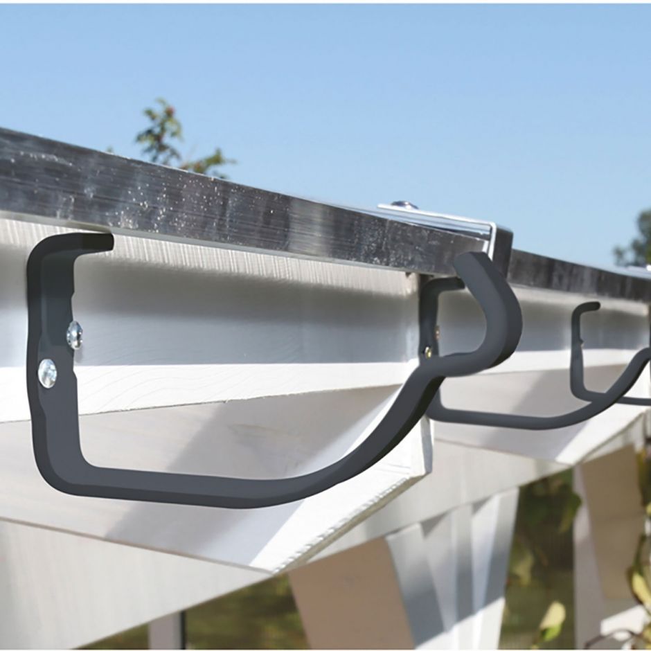 Skan Holz Stahl-Regenrinnen-Set Länge 648 cm Anthrazit kaufen bei OBI