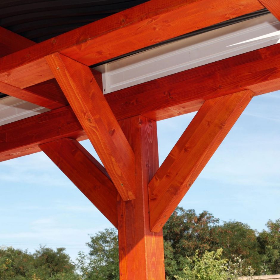 Skan Holz Doppelcarport Spessart mit 7