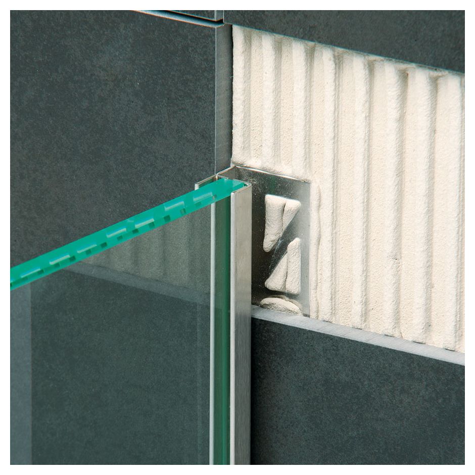 BLANKE Fliesenschiene Aufnahmeprofil AQUA-GLAS Edelstahl 4