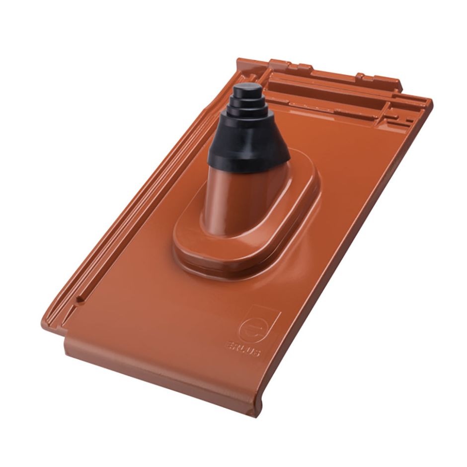 Erlus Linea Alu-Antennendurchgang sinterschwarz matt 2