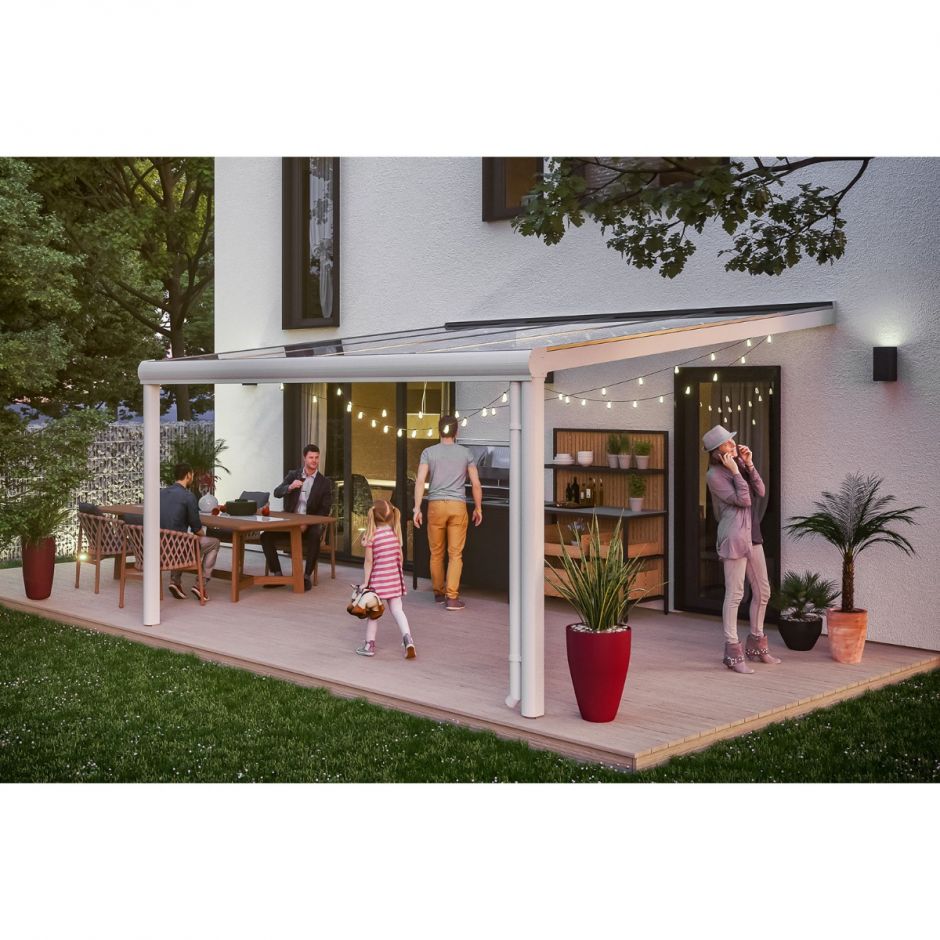 Skan Holz Terrassenüberdachung Genua Terrassendach 4