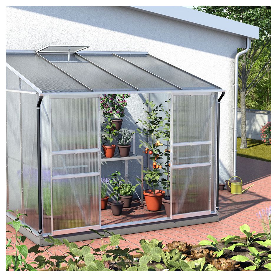 Vitavia Anlehngewächshaus Osiris Tomatenhaus Silber 2