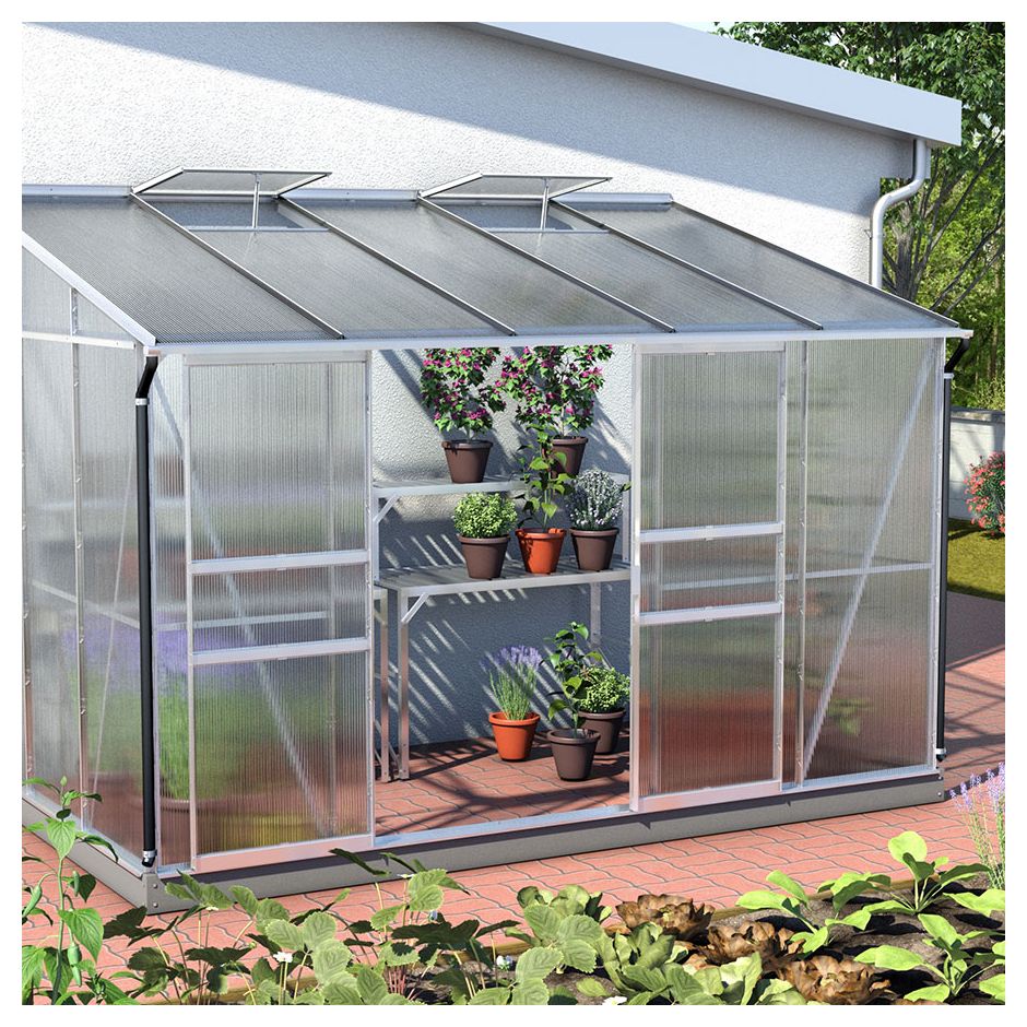 Vitavia Anlehngewächshaus Osiris Tomatenhaus Silber 3