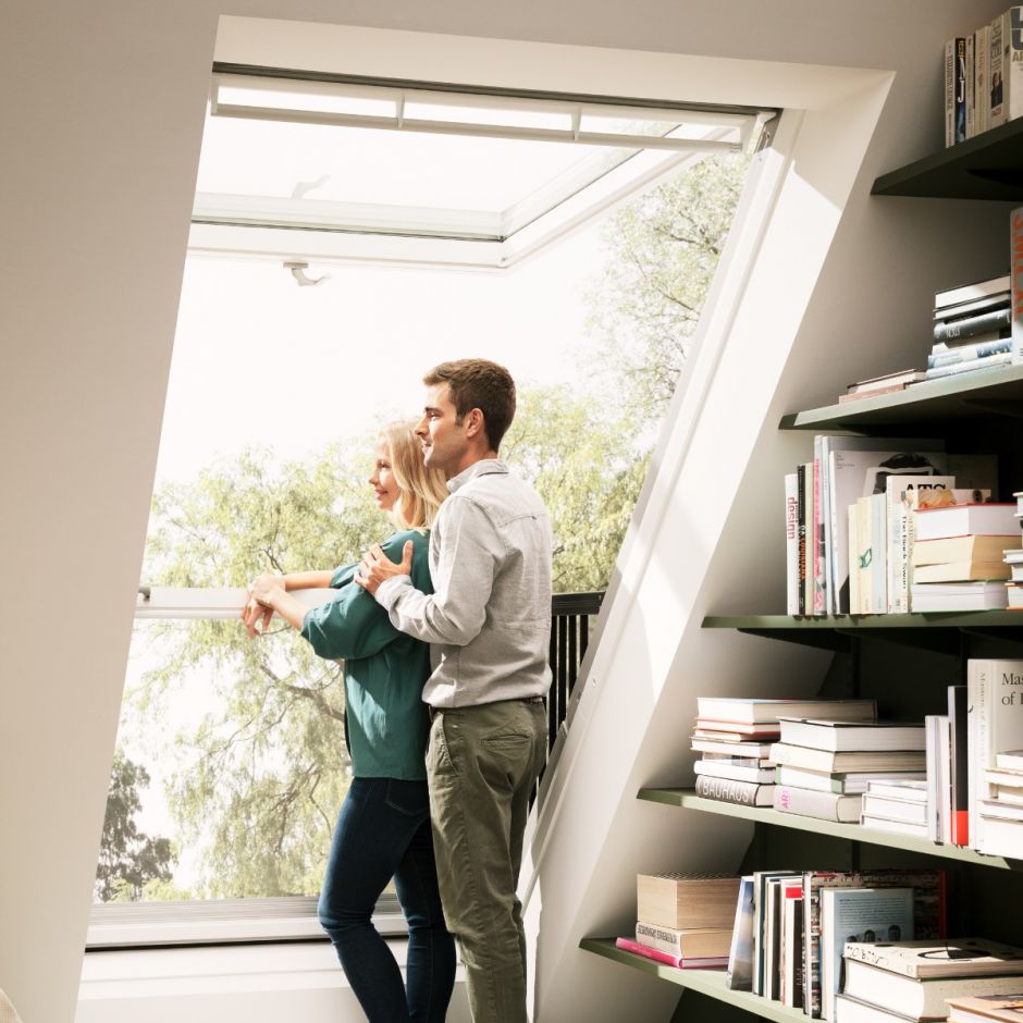 VELUX GDL Balkon Holz/Kiefer weiß 3